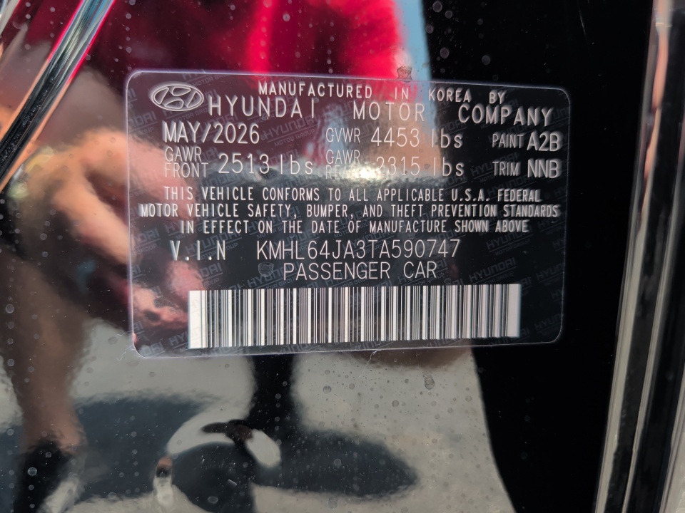 KMHL64JA3TA590747 2026 Hyundai Sonata SEL Sport