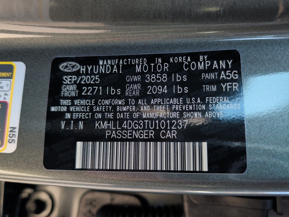 KMHLL4DG3TU101237 2026 Hyundai Elantra SE