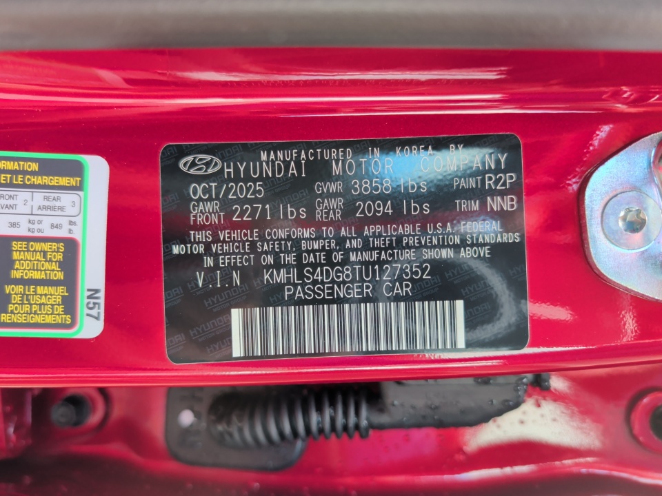 KMHLS4DG8TU127352 2026 Hyundai Elantra SEL Sport Premium