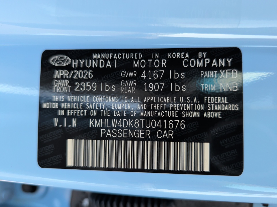 KMHLW4DK8TU041676 2026 Hyundai Elantra N