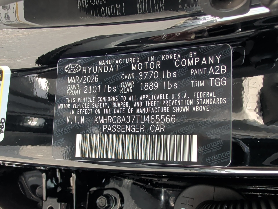 KMHRC8A37TU465566 2026 Hyundai Venue SEL