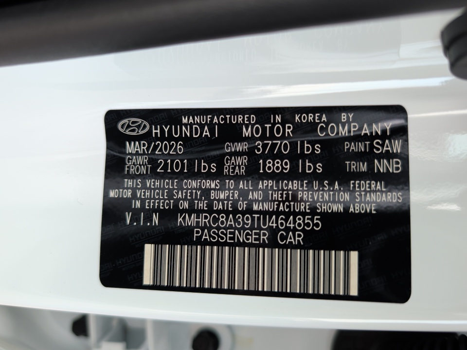 KMHRC8A39TU464855 2026 Hyundai Venue SEL