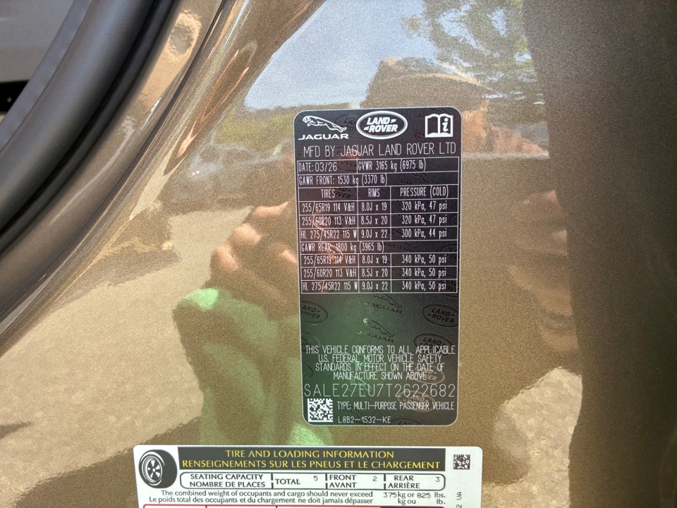 SALE27EU7T2622682 2026 Land Rover Defender X-Dynamic SE
