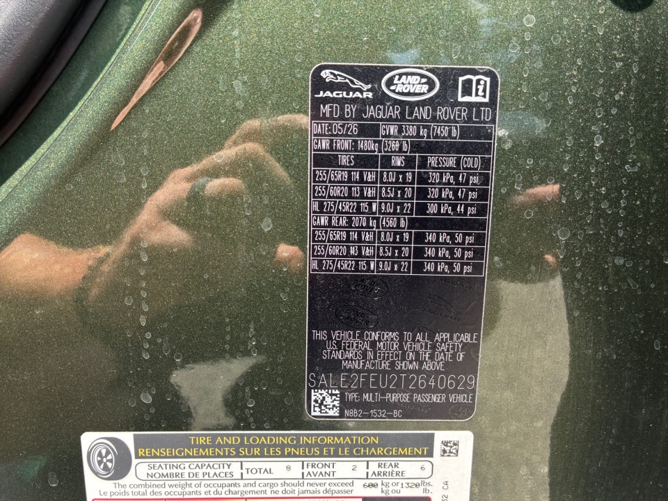 SALE2FEU2T2640629 2026 Land Rover Defender X-Dynamic SE