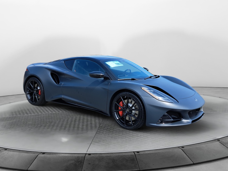 Black 2026 Lotus Emira Coupe Rear-Wheel Drive Manual