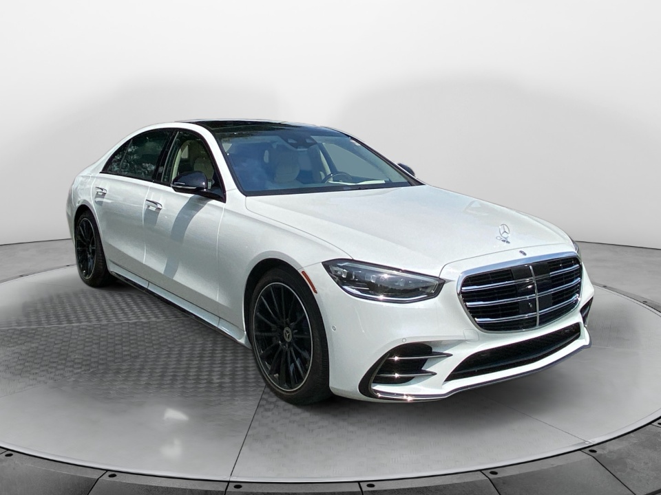 White 2025 Mercedes-Benz S-Class Sedan All-Wheel Drive Automatic