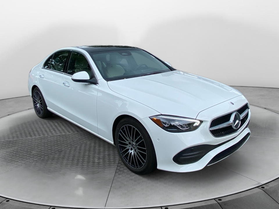 White 2026 Mercedes-Benz C-Class Sedan All-Wheel Drive Automatic