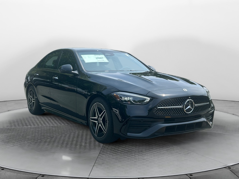Black 2025 Mercedes-Benz C-Class Sedan All-Wheel Drive Automatic