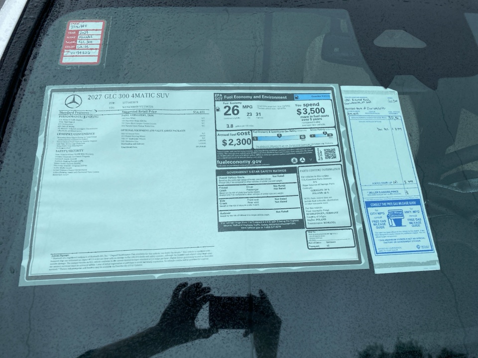 W1NKM4HB1VU154526 2027 Mercedes-Benz GLC GLC 300