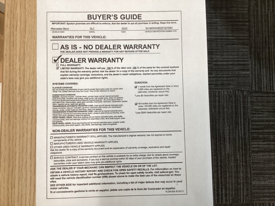 Used 2025 Mercedes-benz GLC 300 SUV