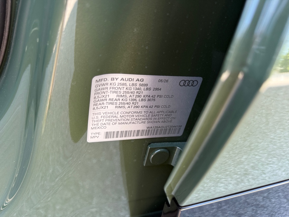WA125AGU2T2044156 2026 Audi SQ5 Premium Plus