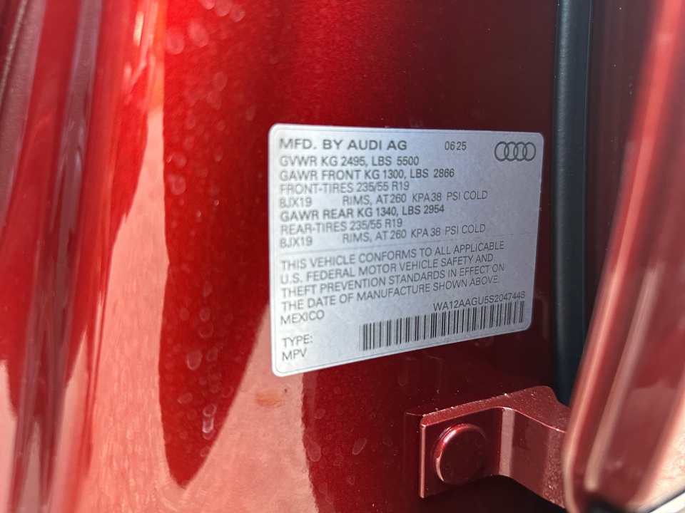 WA12AAGU5S2047448 2025 Audi Q5 Premium Plus