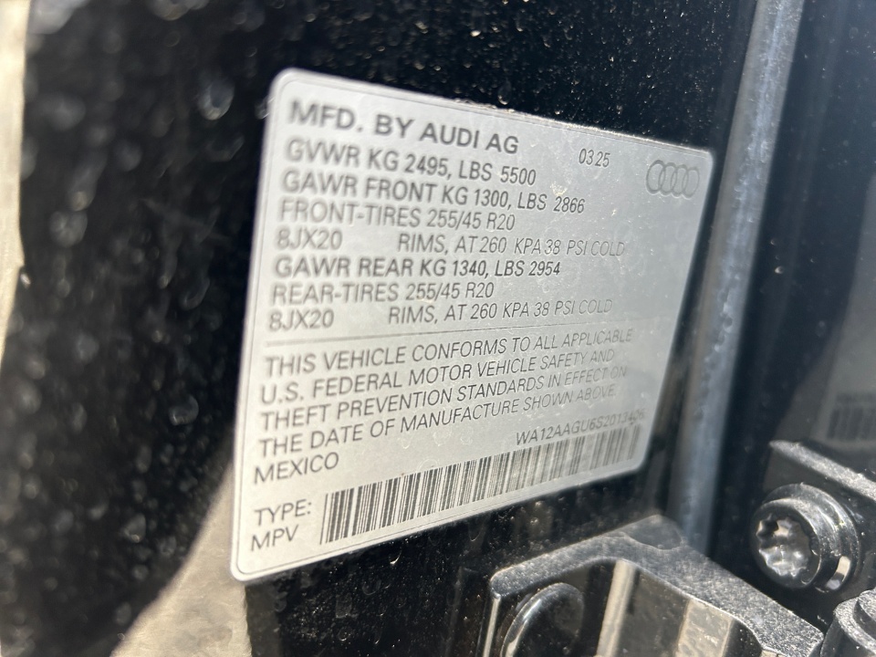 WA12AAGU6S2013406 2025 Audi All-new Q5 Premium Plus TFSI quattro S tronic