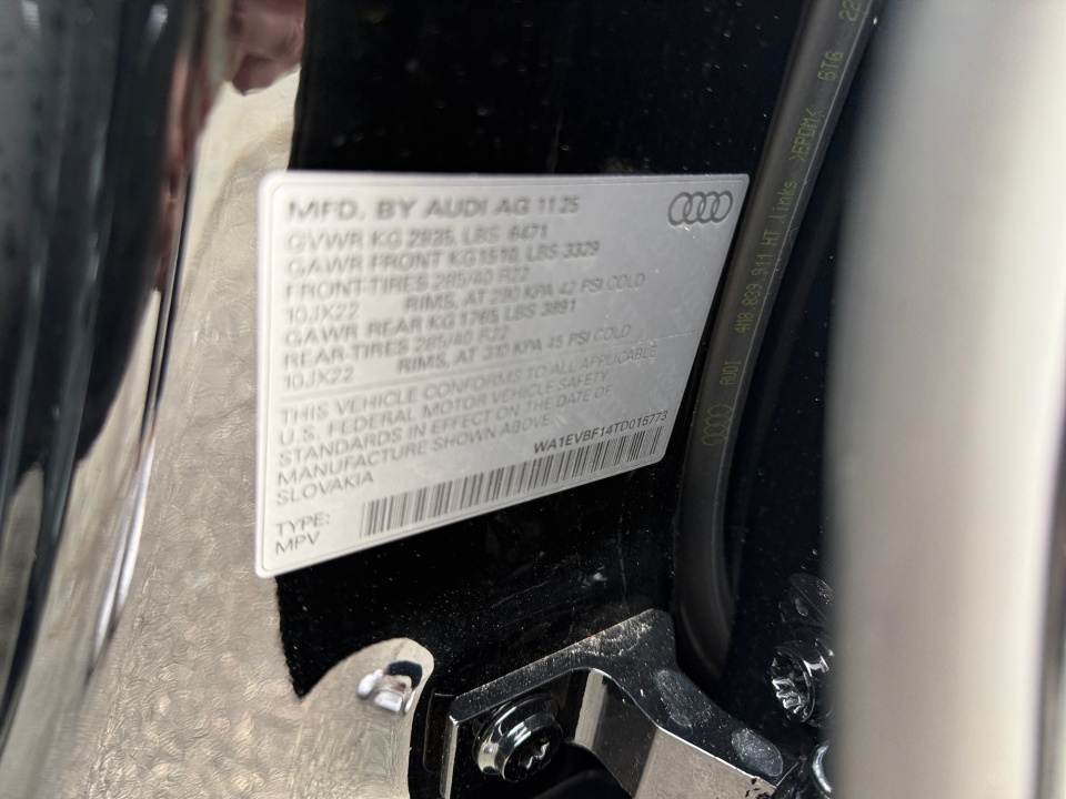 WA1EVBF14TD015773 2026 Audi Q8 Premium Plus 55 TFSI quattro Tiptronic