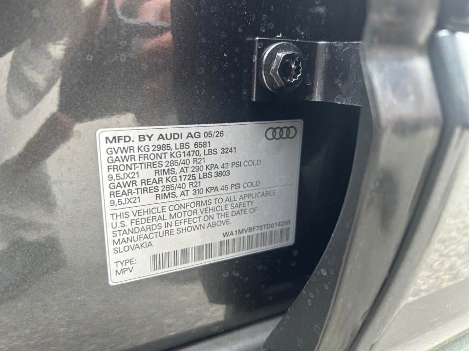 WA1MVBF70TD014250 2026 Audi Q7 S line Premium Plus