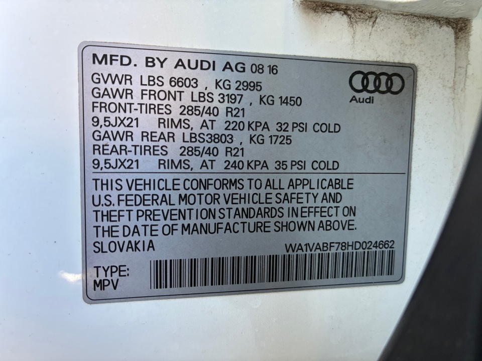 Used 2017 Audi Q7 SUV