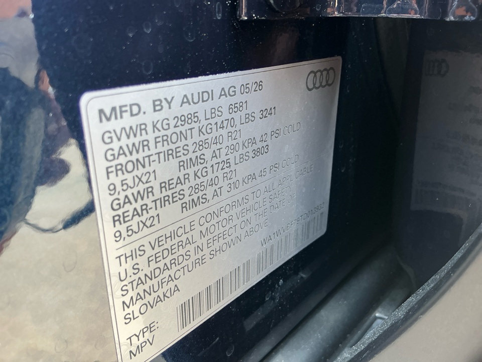 WA1WVBF79TD013932 2026 Audi Q7 Prestige