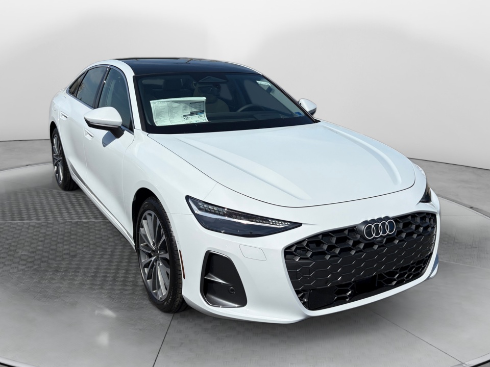 White 2026 Audi A6 quattro Premium Plus 55 TFSI Sedan All-Wheel Drive Automatic