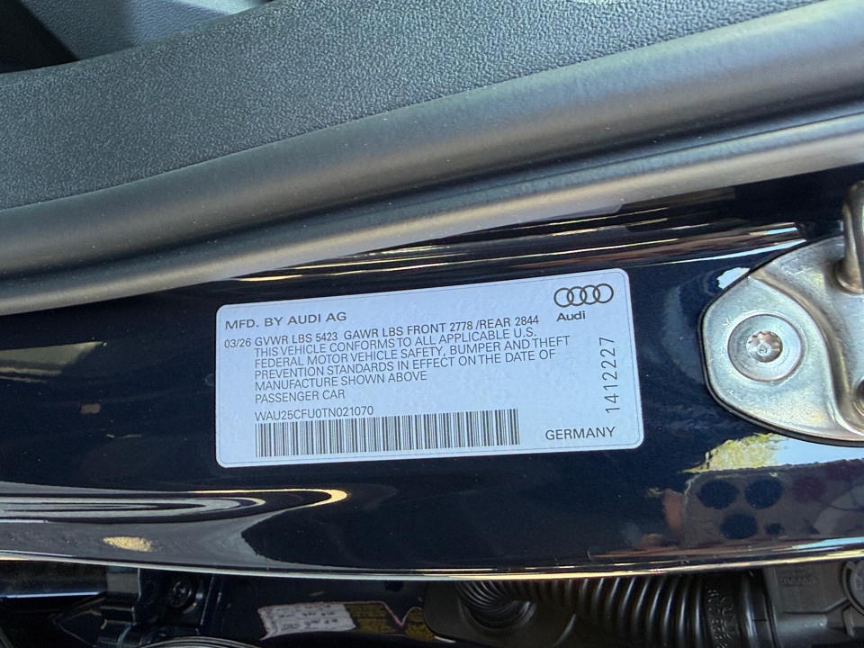 WAU25CFU0TN021070 2026 Audi S5 Premium Plus TFSI quattro S tronic