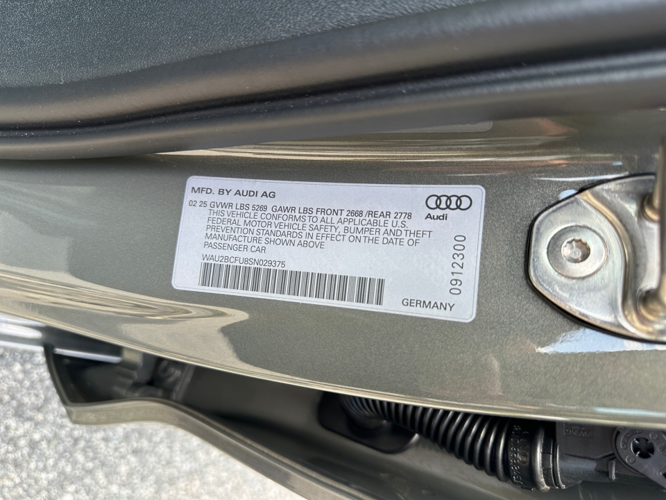 WAU2BCFU8SN029375 2025 Audi A5 Premium Plus