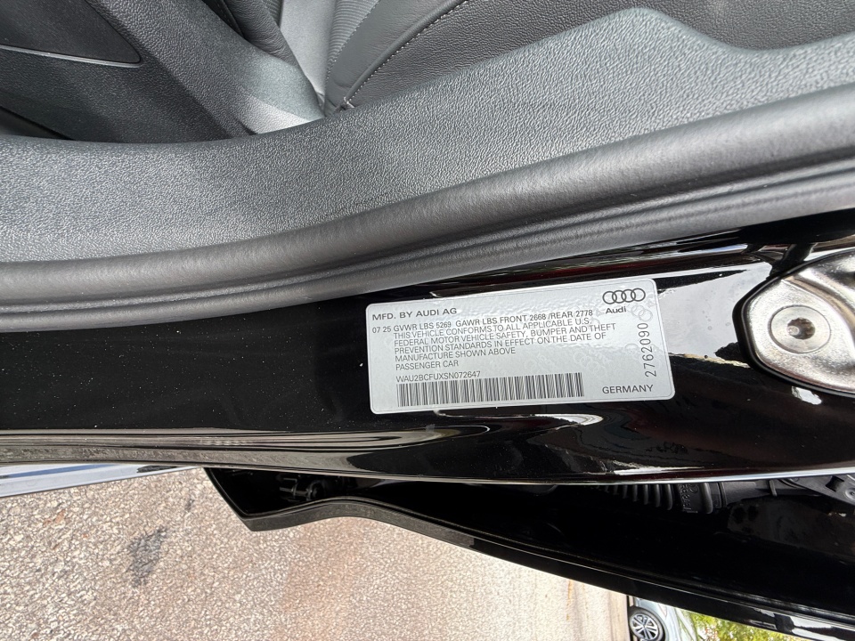 WAU2BCFUXSN072647 2025 Audi A5 Premium Plus