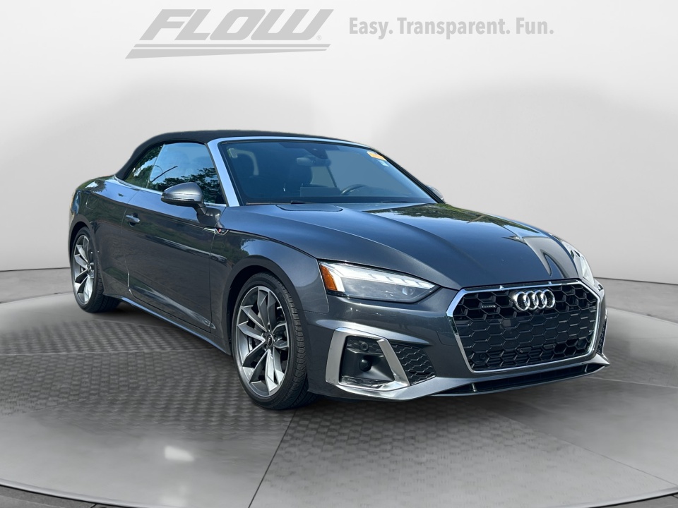 Gray 2023 Audi A5 quattro Premium Plus 45 TFSI Convertible AWD Convertible All-Wheel Drive Automatic