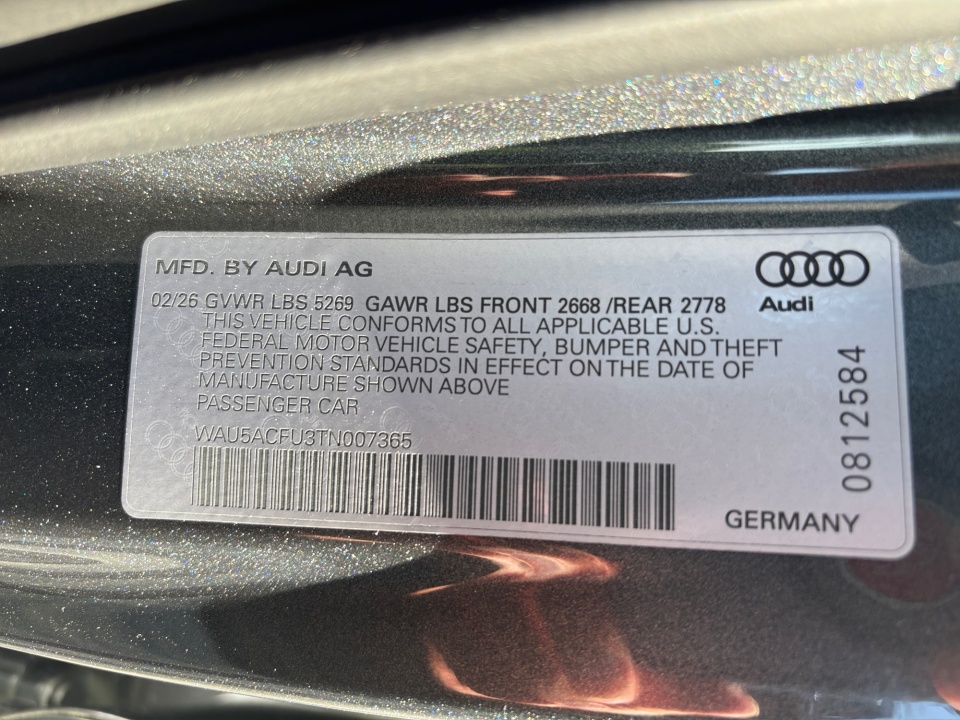 WAU5ACFU3TN007365 2026 Audi A5 Premium Plus TFSI quattro S tronic