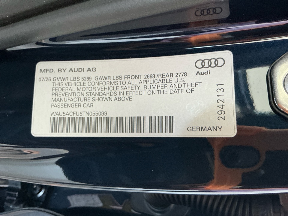 WAU5ACFU6TN055099 2026 Audi A5 Premium Plus