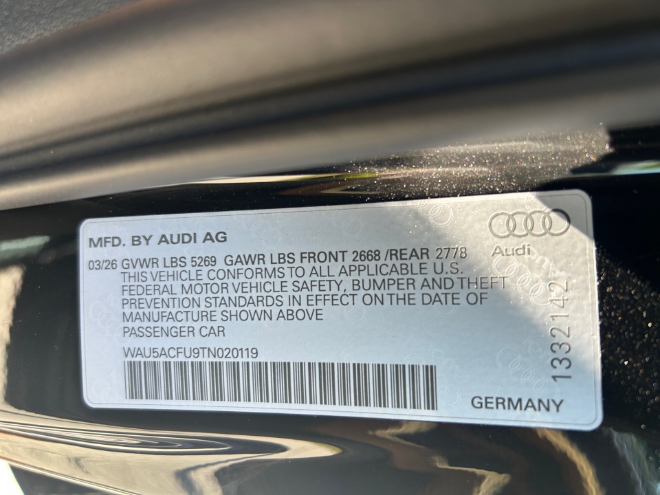 WAU5ACFU9TN020119 2026 Audi A5 Premium Plus TFSI quattro S tronic