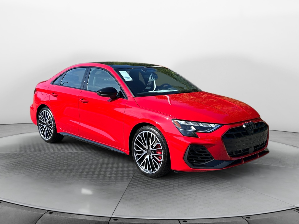 Red 2026 Audi S3 Sedan All-Wheel Drive Automatic