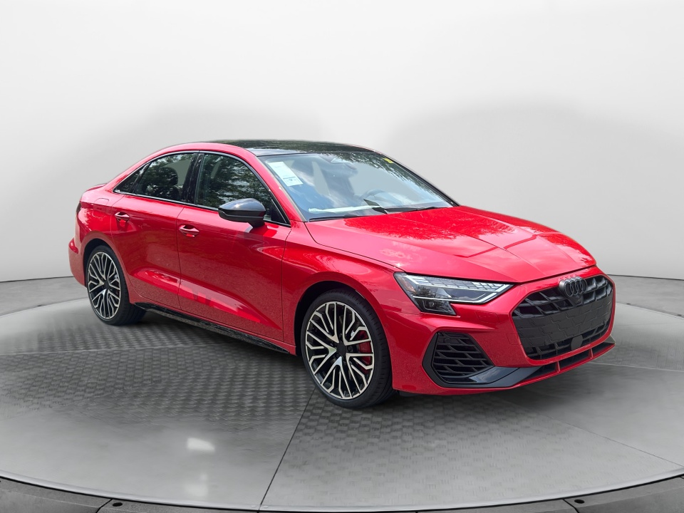 Red 2026 Audi S3 Sedan All-Wheel Drive Automatic