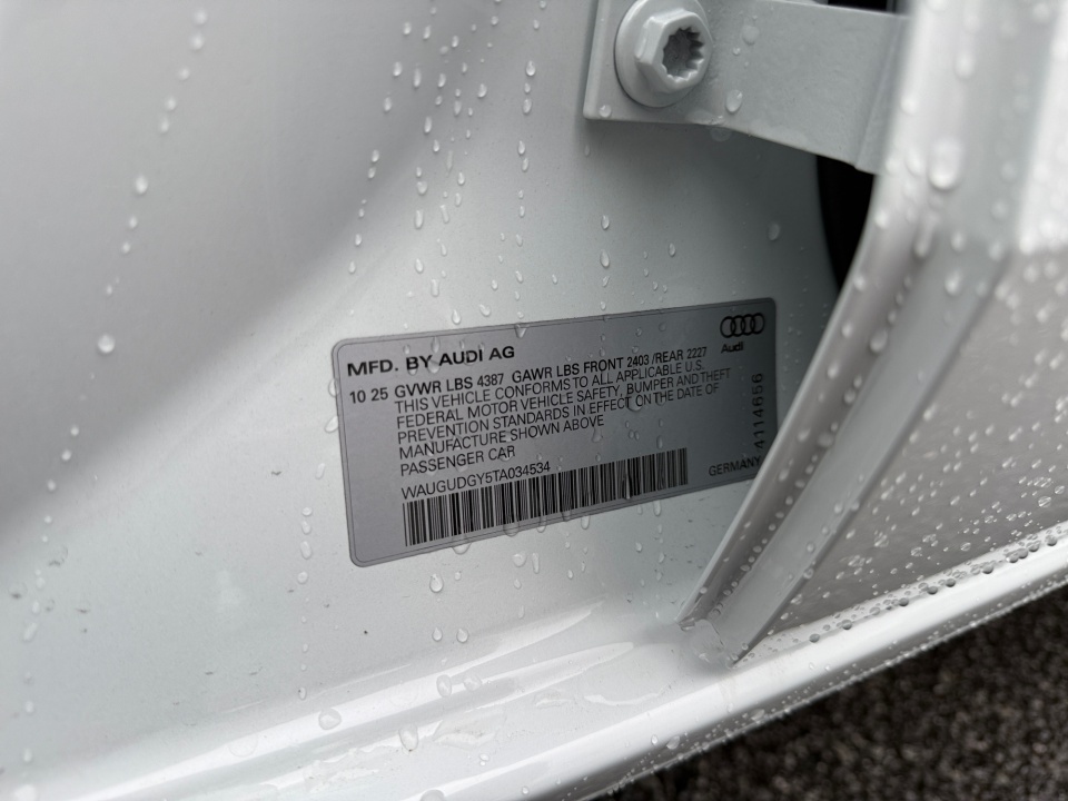 WAUGUDGY5TA034534 2026 Audi A3 Premium Plus 40 TFSI quattro S tronic