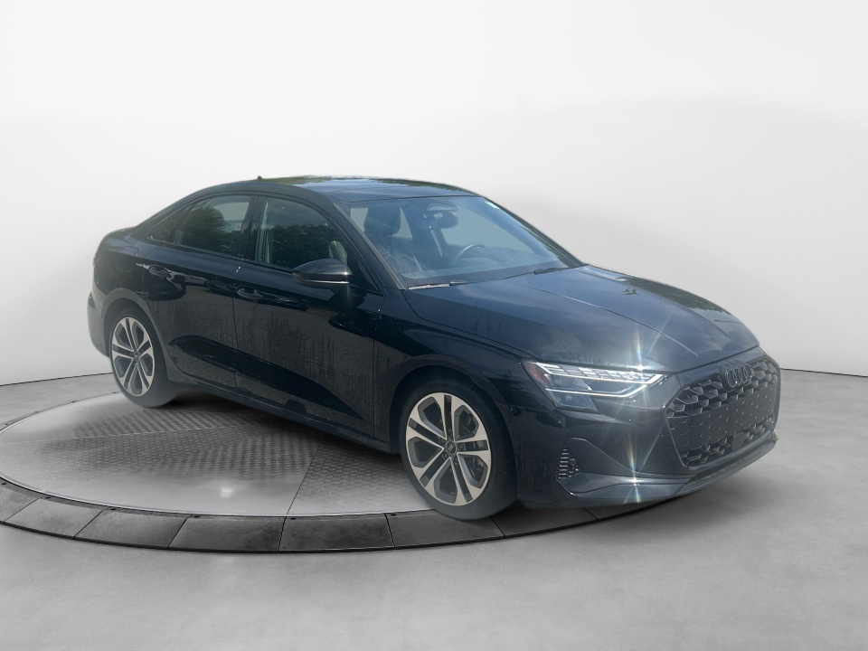 Black 2026 Audi A3 Sedan All-Wheel Drive Automatic