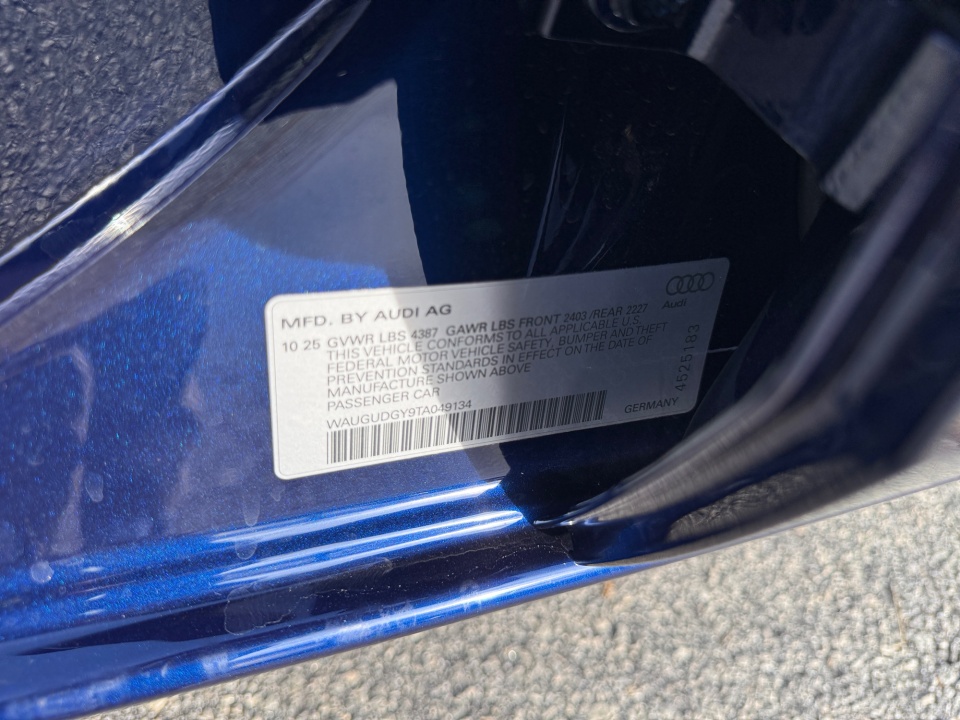 WAUGUDGY9TA049134 2026 Audi A3 Premium 40 TFSI quattro S tronic