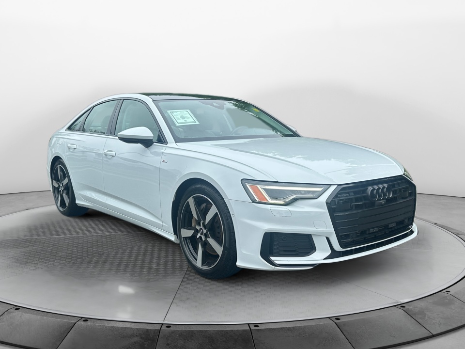 White 2021 Audi A6 Sedan All-Wheel Drive Automatic