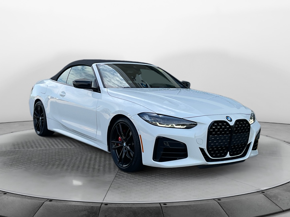 White 2022 BMW 4 Series Convertible Rear-Wheel Drive Automatic