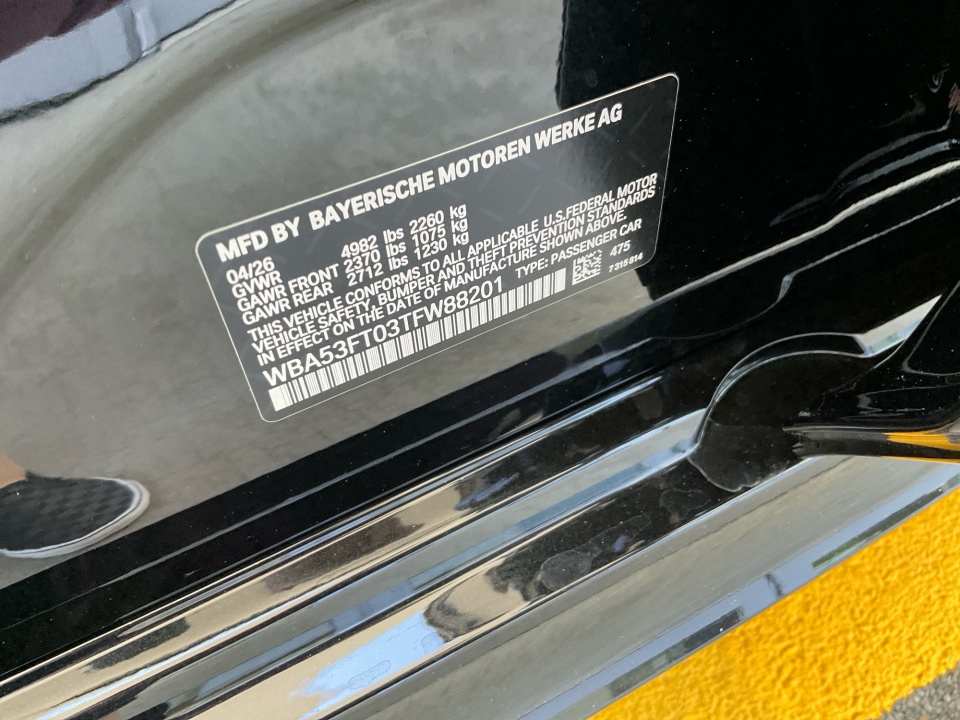 WBA53FT03TFW88201 2026 BMW M340i