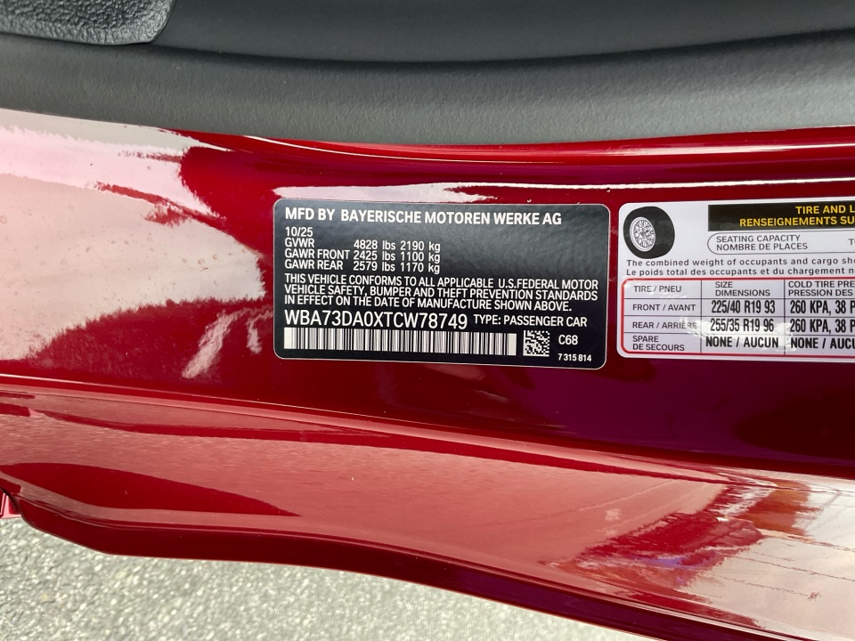 WBA73DA0XTCW78749 2026 BMW M440i