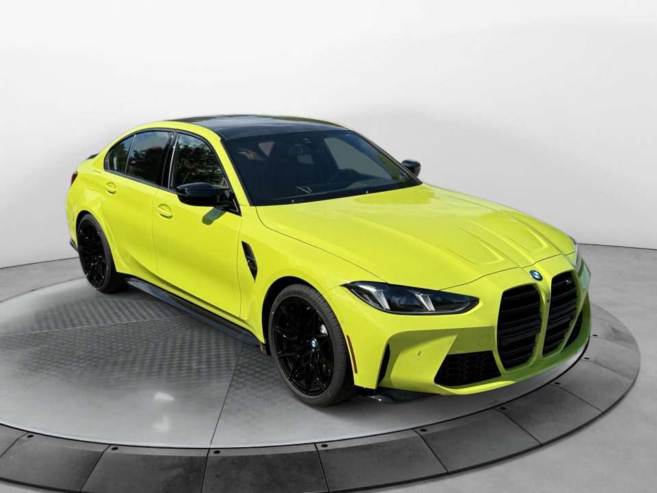 Yellow 2027 BMW M3 Competition xDrive Sedan All-Wheel Drive Automatic