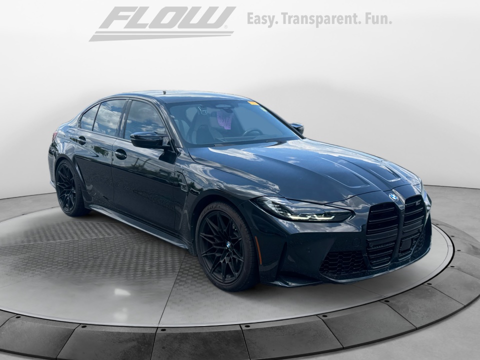 Black 2024 BMW M3 Sedan All-Wheel Drive Automatic