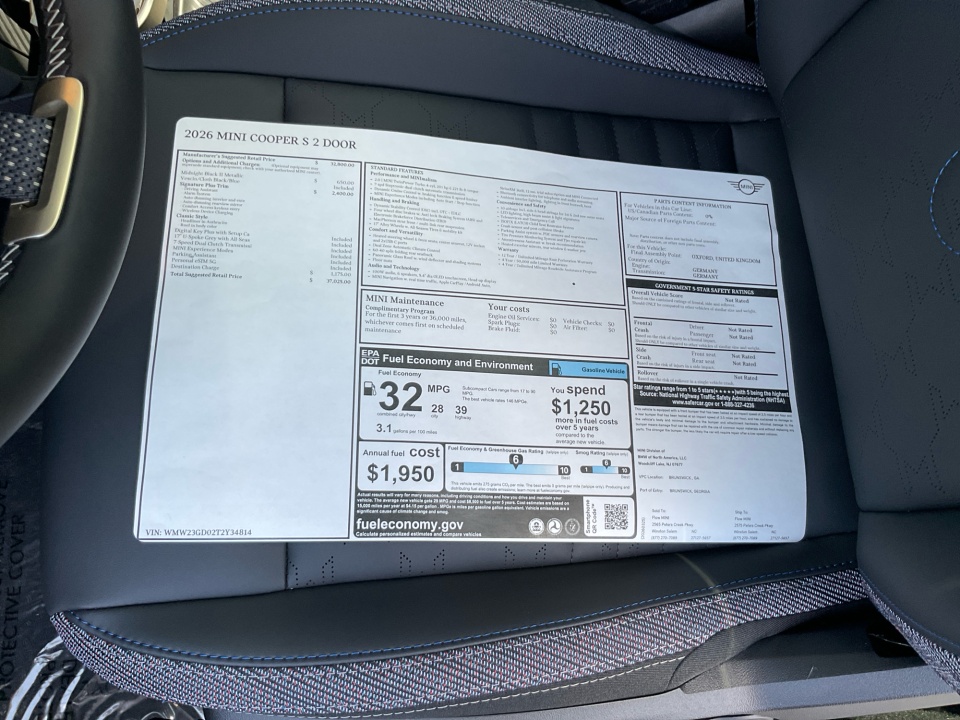 WMW23GD02T2Y34814 2026 MINI Hardtop Cooper S