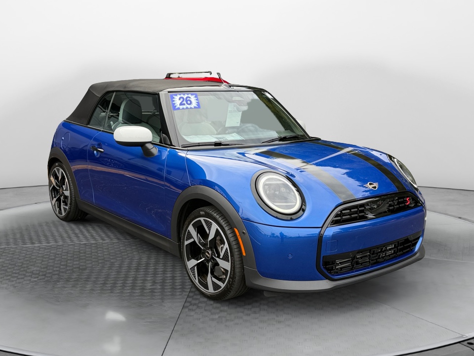 Blue 2026 MINI Cooper Convertible Front-Wheel Drive Automatic