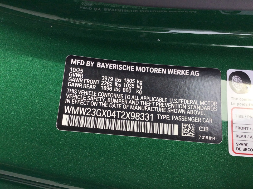 WMW23GX04T2X98331 2026 MINI Convertible Cooper S