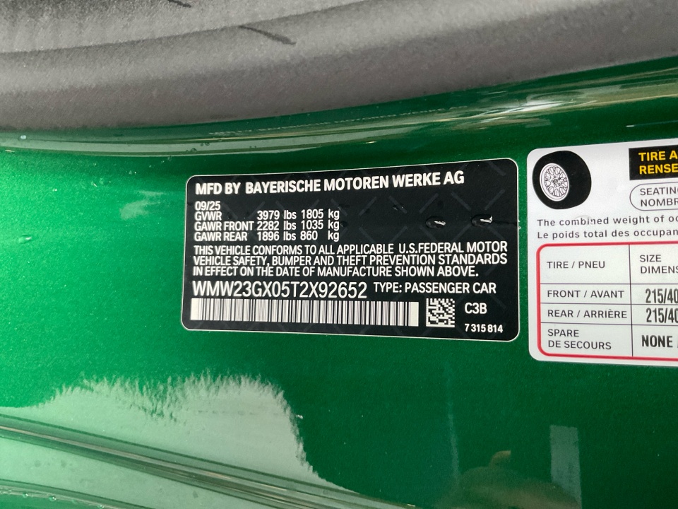 WMW23GX05T2X92652 2026 MINI Convertible Cooper S