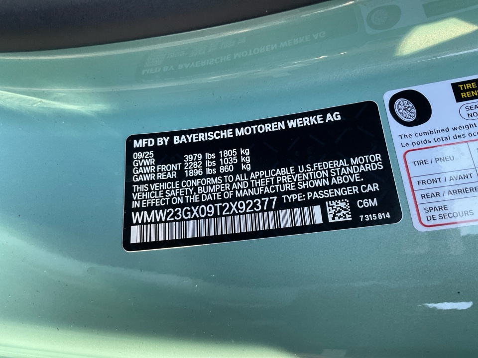 WMW23GX09T2X92377 2026 MINI Convertible Cooper S