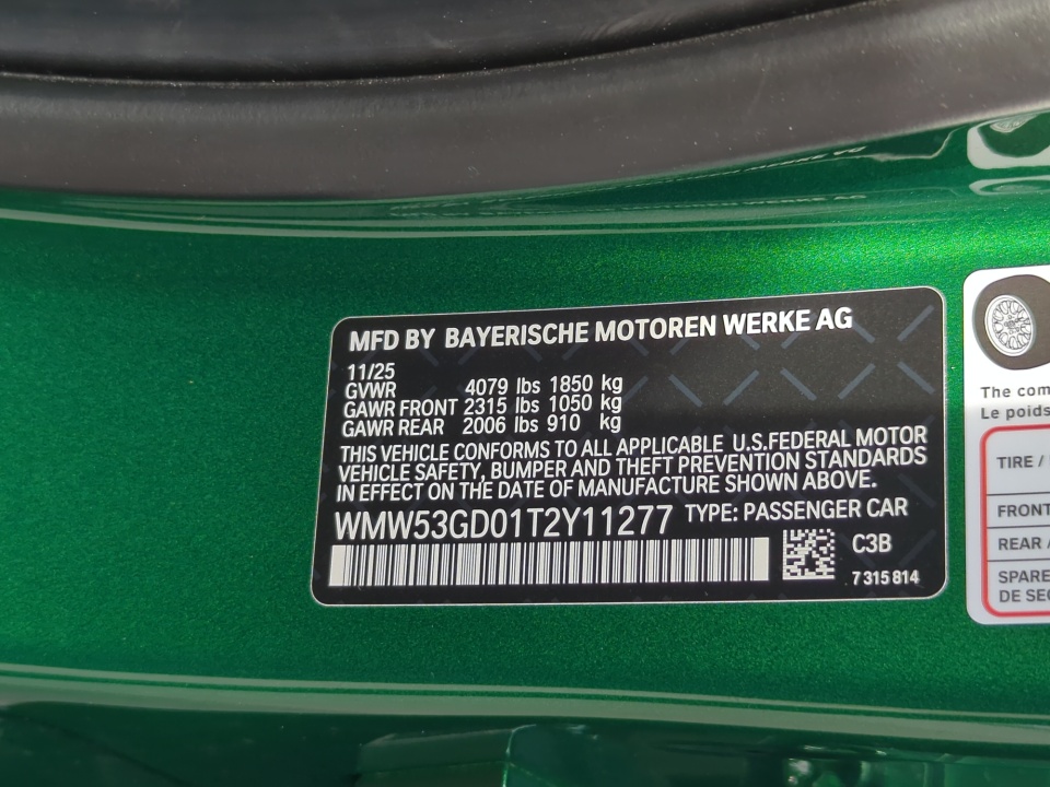 WMW53GD01T2Y11277 2026 MINI Hardtop Cooper S