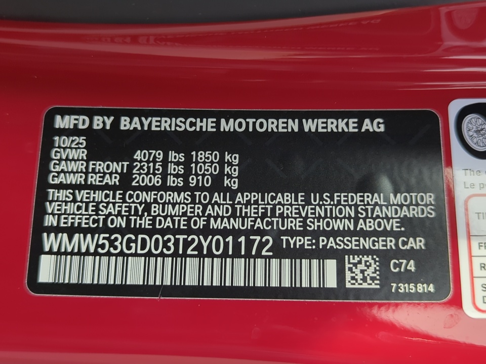 WMW53GD03T2Y01172 2026 MINI Hardtop Cooper S