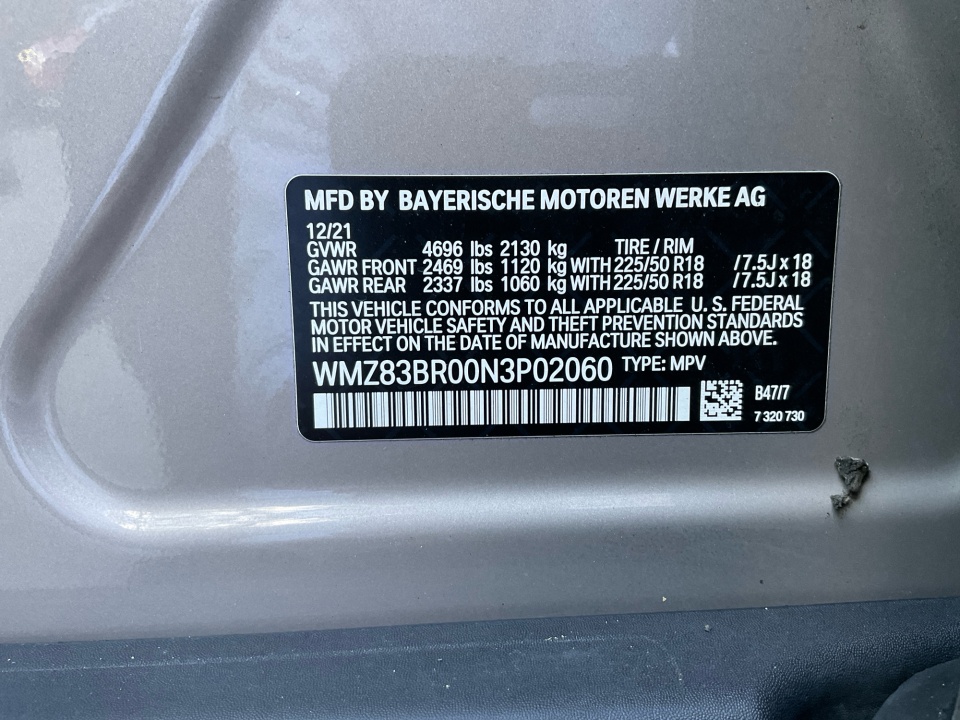 WMZ83BR00N3P02060 2022 MINI Countryman Cooper S