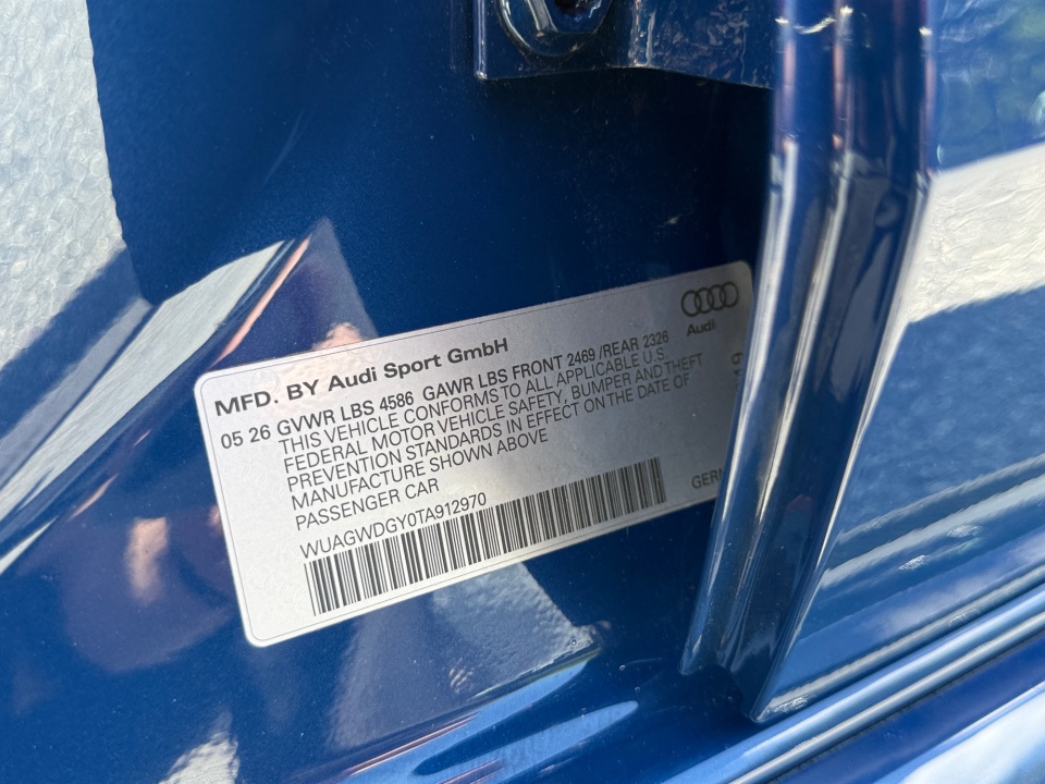 WUAGWDGY0TA912970 2026 Audi RS 3