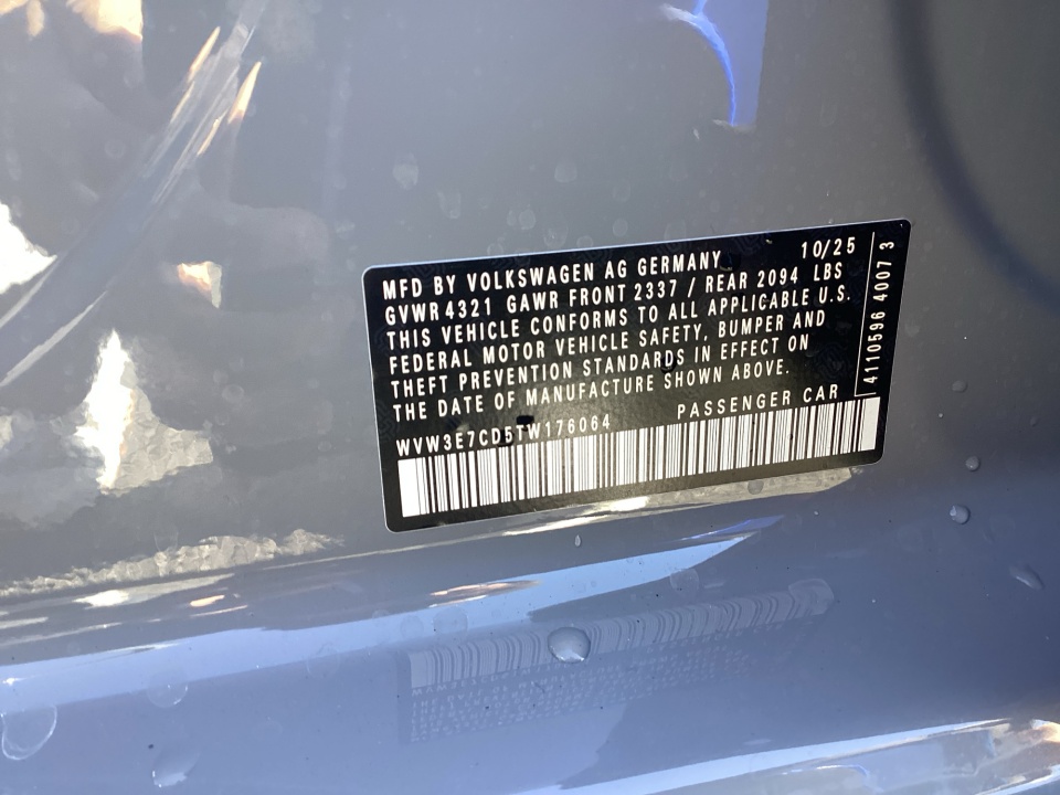 WVW3E7CD5TW176064 2026 Volkswagen Golf GTI SE